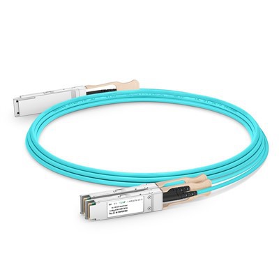 200g QSFP56 til 2x 100G QSFP28 Aktiv optisk kabel (AOC), 1M -20 m