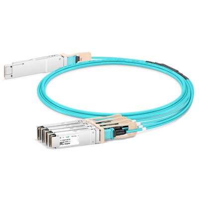 200g QSFP56 til 4x 50g SFP56 Aktiv optisk kabel (AOC), 1M -20 m